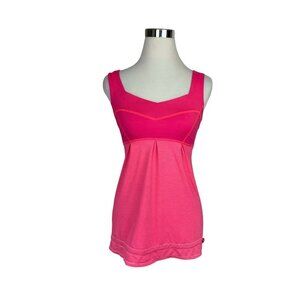 Lululemon Red Elevate Run Tame Me Tank Top Cinch Waist Women Size 4 Gym